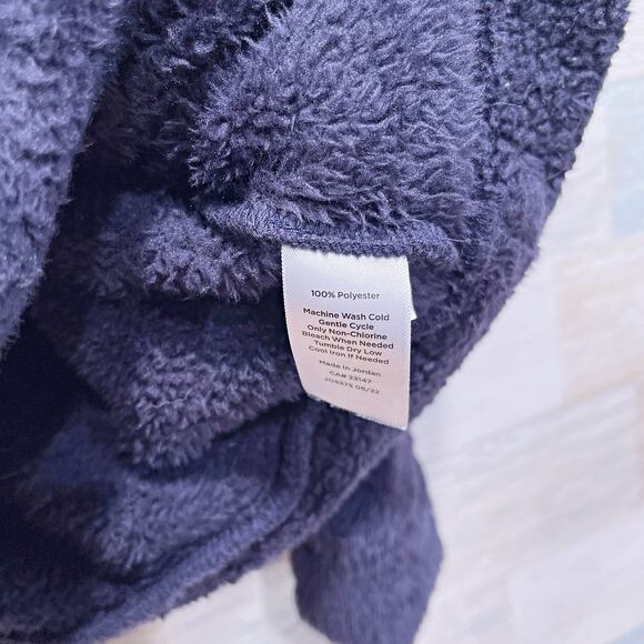 Talbots Plush Fleece Mock Neck Sweater Black Lightweight Casual Womens Small - Picture 6 of 6